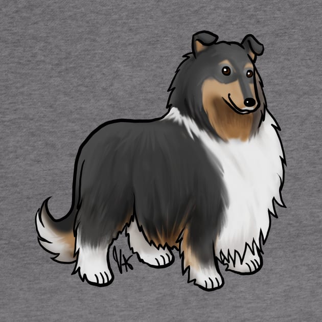 Dog - Rough Collie - Tri-Color by Jen's Dogs Custom Gifts and Designs